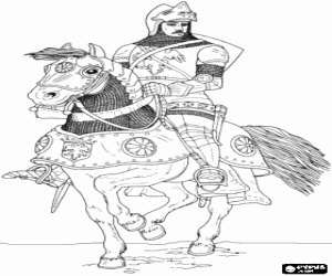 Desenho Cavalo on Desenhos De Idade M Dia Para Colorir Desenhos De Idade M Dia Para
