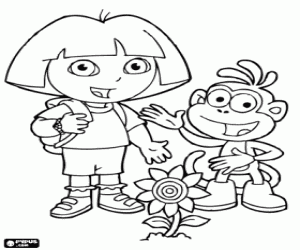 aventureira ou Dora a exploradora para colorir , jogos de pintar Dora ...