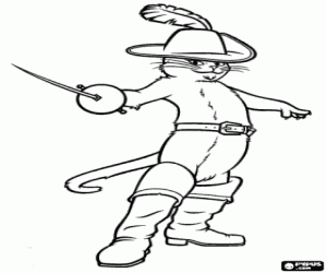 Desenho Online Gratis on Desenhos De Gato De Botas O Gato Das Botas Filme Para Colorir