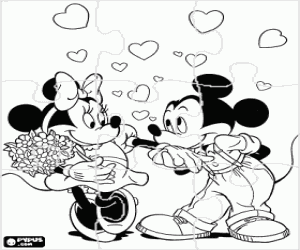 Desenho Mickey Mouse on Desenhos De Puzzles Disney Para Colorir Desenhos De Puzzles Disney