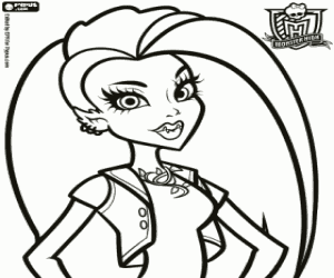 desenho de Venus McFlytrap, outra aluna de Monster High para colorir